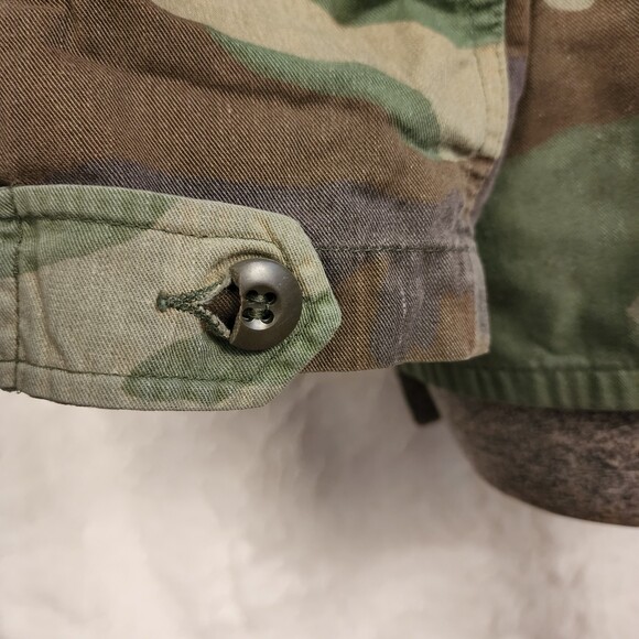 USMC Vintage 70s Camouflage Camo Military Utility Jacket Size 27 - Picture 6 of 8